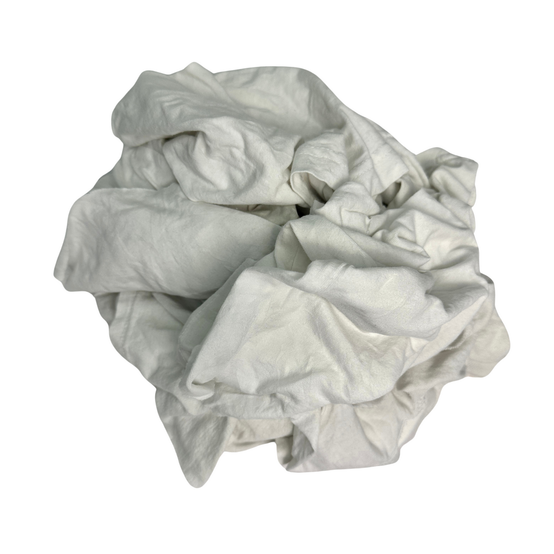 White Cotton T-Shirt Wipers
